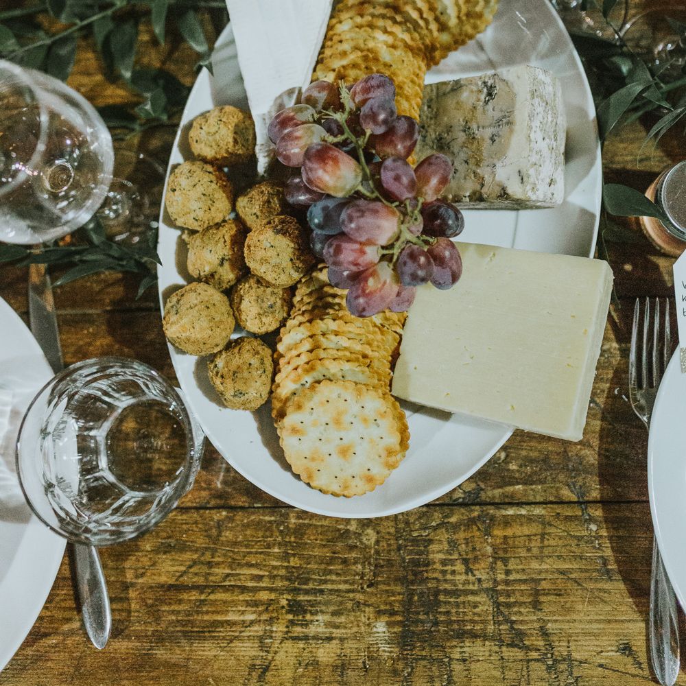 DIY Barn Wedding With Fairy Lights At The Great Barn Titchfield With Bride In Rolling In Roses Dress & Images From Joasis Photography