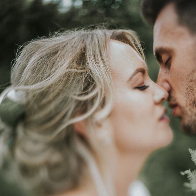 DIY Barn Wedding With Fairy Lights At The Great Barn Titchfield With Bride In Rolling In Roses Dress & Images From Joasis Photography