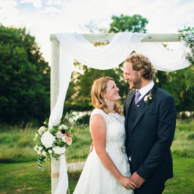 Bride & Groom Altar Portrait