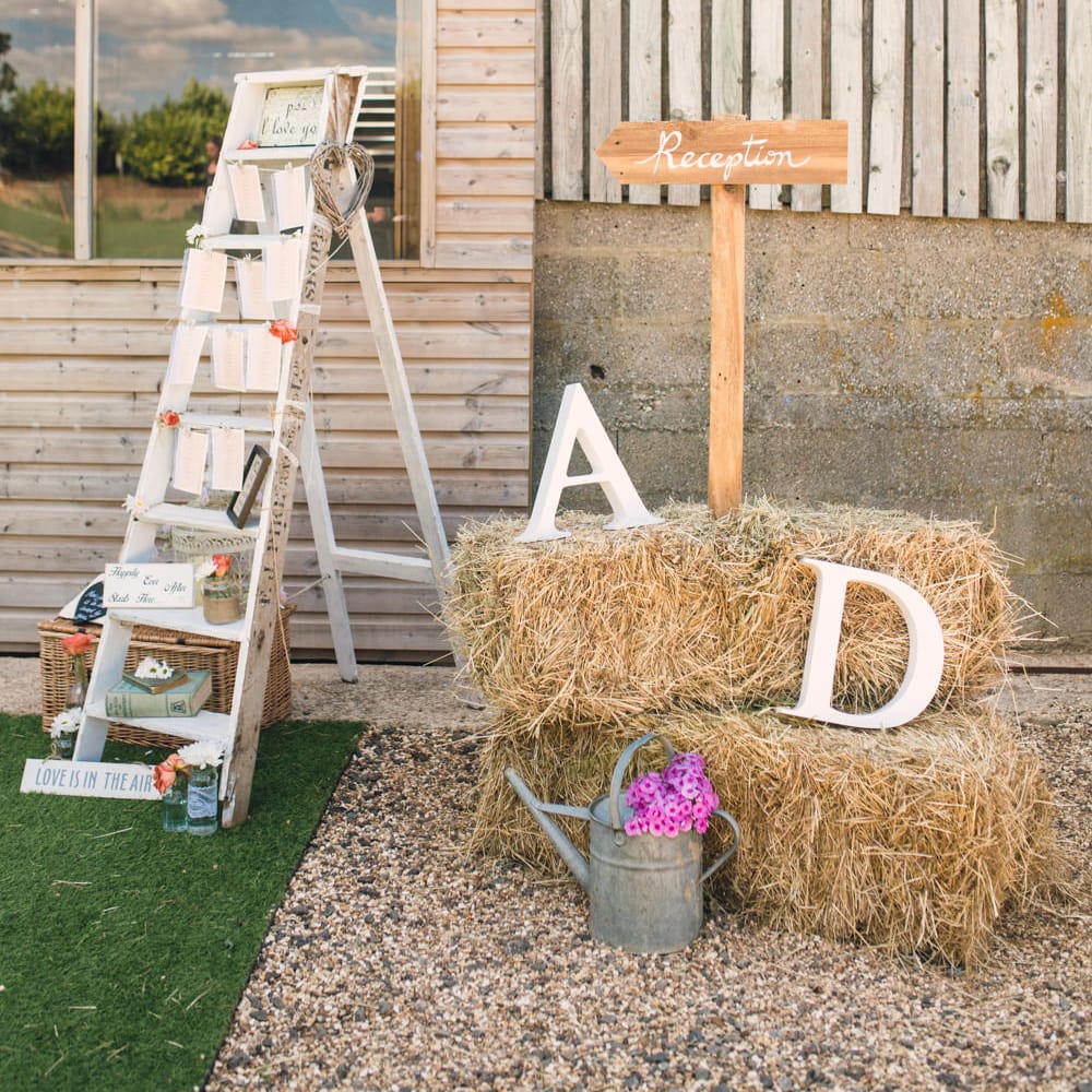 Hay bales | Giant Letters | Step Ladder