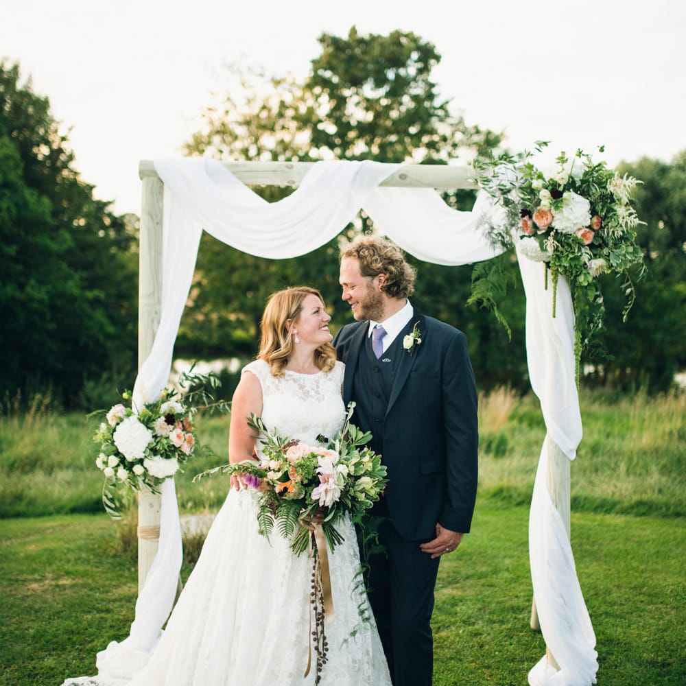 Bride & Groom Altar Portrait