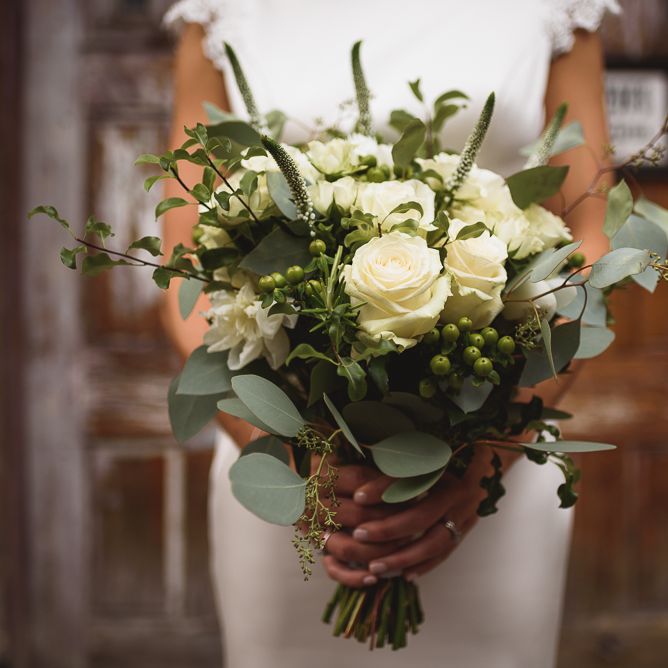 Wiltons Music Hall Wedding With Bride In Paloma Blanca And Bridesmaids In Sequinned Adrianna Papell Gowns Images By Jackson & Co Photography
