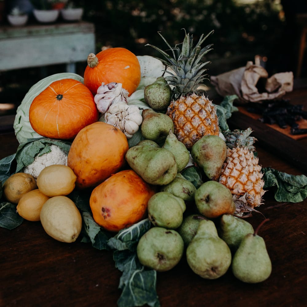 Fruit Platter Wedding Decor | Stylish Outdoor Wedding at The Oaks Estate, Greyton, South Africa | Fiona Clair Photography | Ebert Steyn Films