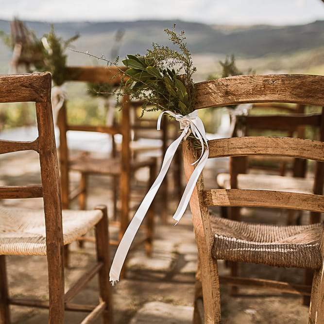 Intimate Tuscan Wedding at WP Relais, Castiglione D'orcia, Siena | Outdoor Reception with Fairy Light Decor | Bride in Gown from Cargie Threads | The Springles Photography