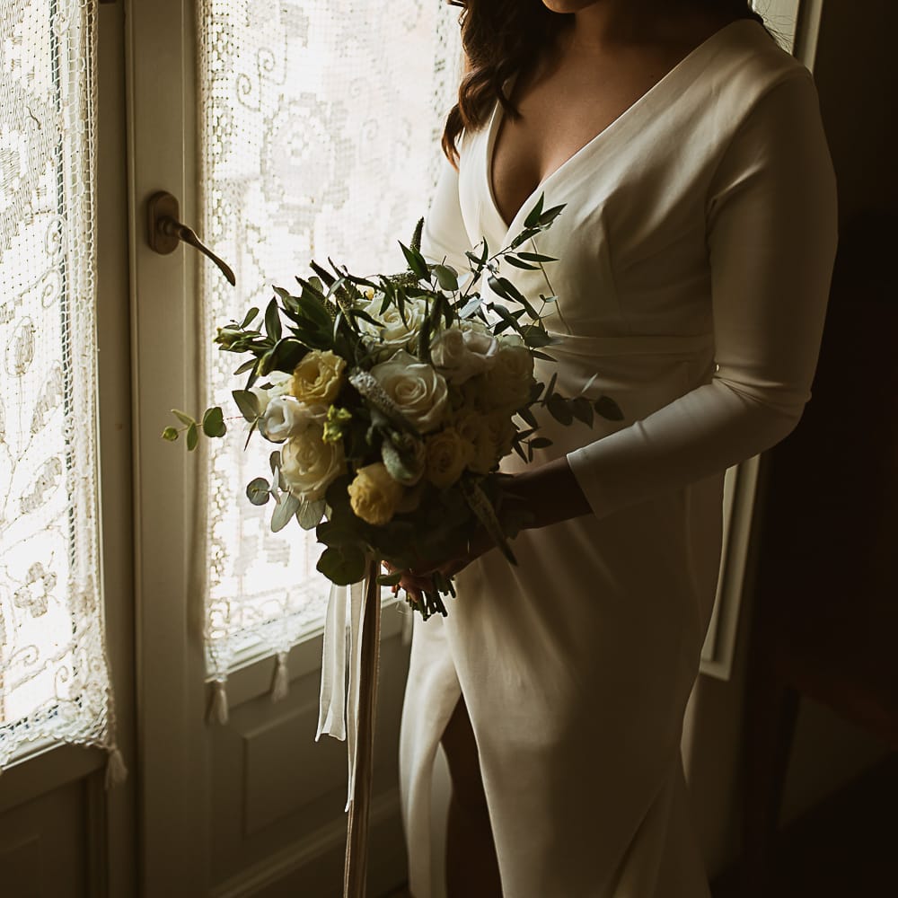 Intimate Tuscan Wedding at WP Relais, Castiglione D'orcia, Siena | Outdoor Reception with Fairy Light Decor | Bride in Gown from Cargie Threads | The Springles Photography