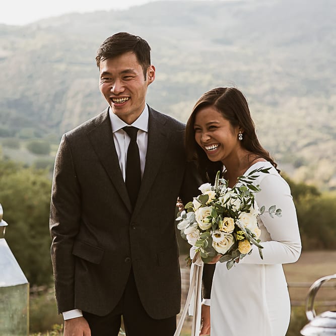Intimate Tuscan Wedding at WP Relais, Castiglione D'orcia, Siena | Outdoor Reception with Fairy Light Decor | Bride in Gown from Cargie Threads | The Springles Photography
