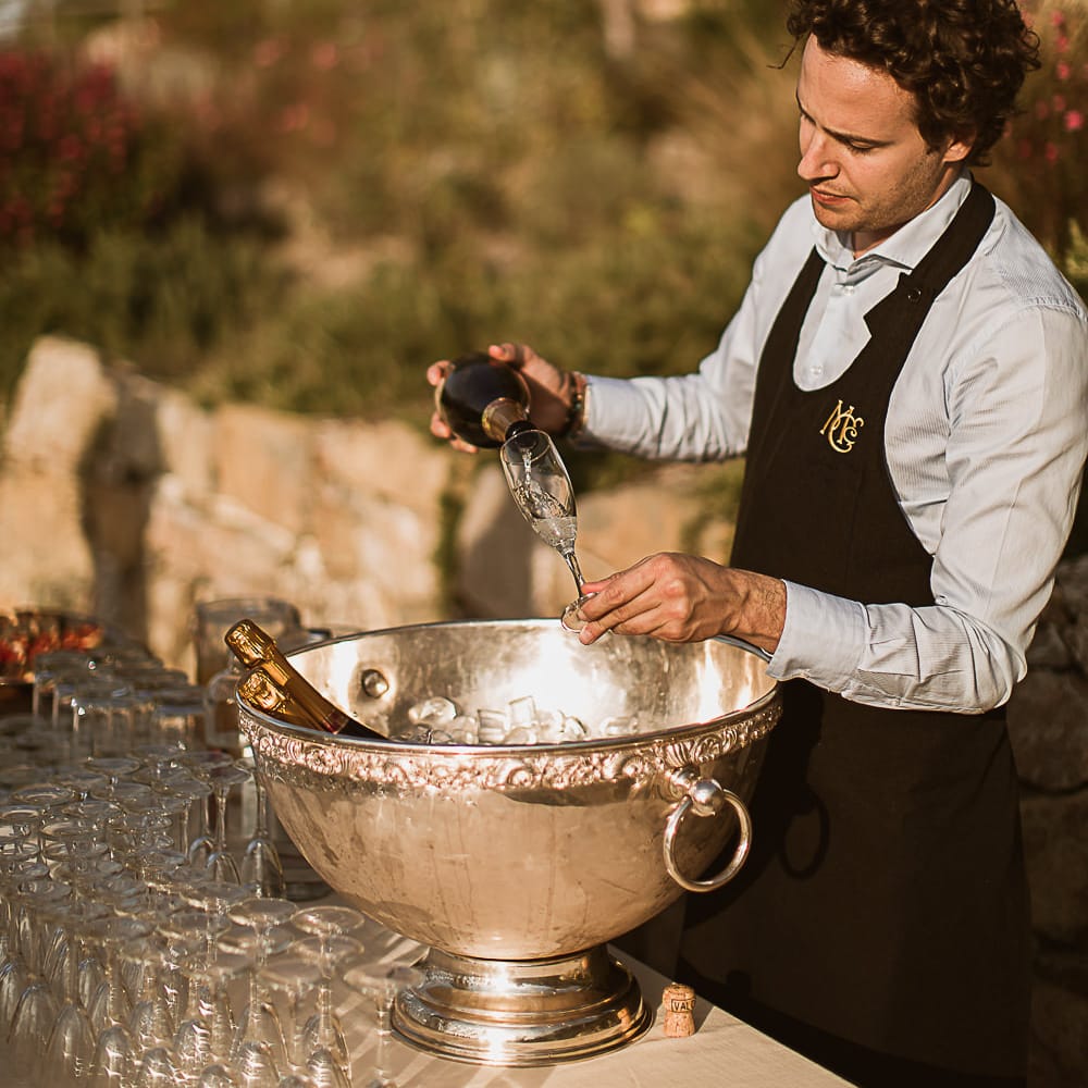 Intimate Tuscan Wedding at WP Relais, Castiglione D'orcia, Siena | Outdoor Reception with Fairy Light Decor | Bride in Gown from Cargie Threads | The Springles Photography