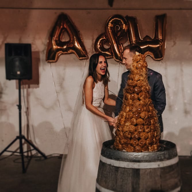 Croquembouche Wedding Cake