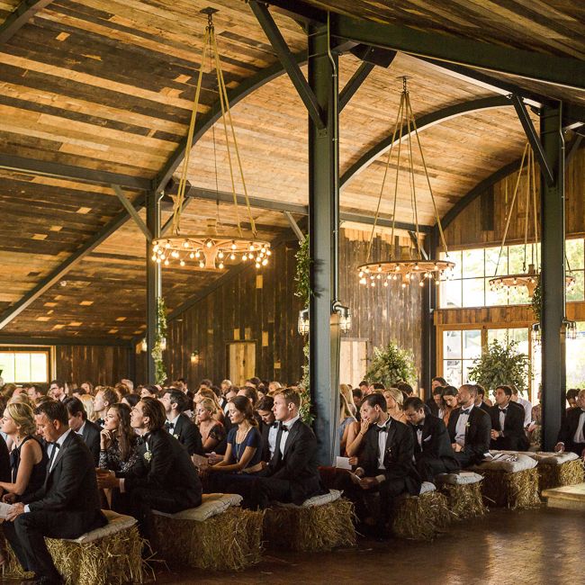 Rustic Soho Farmhouse Ceremony with PapaKata Sperry Tent Greenery filled Reception | Marianne Taylor Photography | Will Warr Films