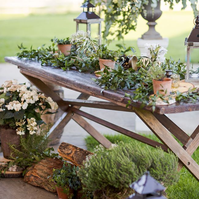 Rustic Soho Farmhouse Ceremony with PapaKata Sperry Tent Greenery filled Reception | Marianne Taylor Photography | Will Warr Films