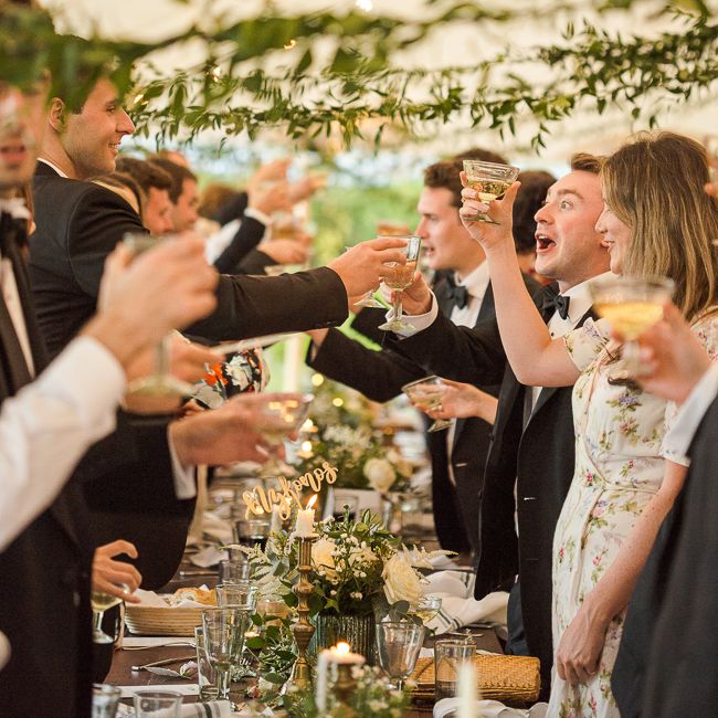 Rustic Soho Farmhouse Ceremony with PapaKata Sperry Tent Greenery filled Reception | Marianne Taylor Photography | Will Warr Films