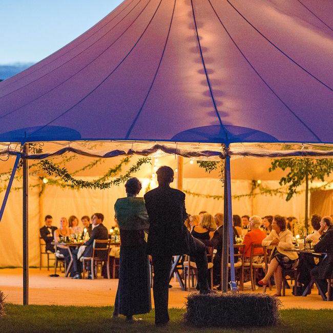 Rustic Soho Farmhouse Ceremony with PapaKata Sperry Tent Greenery filled Reception | Marianne Taylor Photography | Will Warr Films