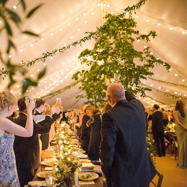 Rustic Soho Farmhouse Ceremony with PapaKata Sperry Tent Greenery filled Reception | Marianne Taylor Photography | Will Warr Films
