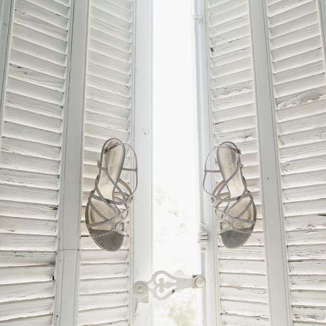 Silver Stuart Weitzman Sandals
