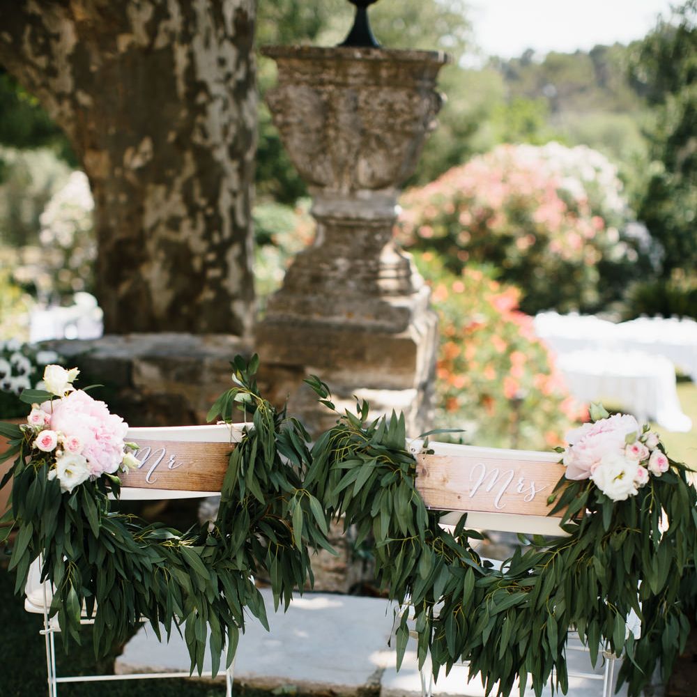 Floral Chair Back Decor