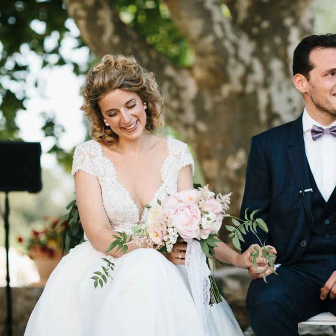 Bride & Groom Outdoor Wedding Ceremony