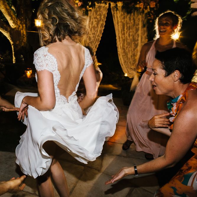 Bride in Bespoke Dress