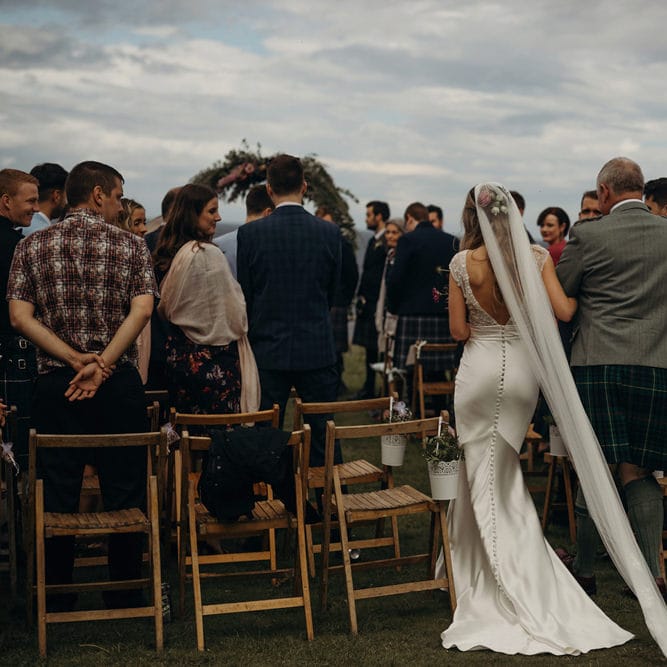 Outdoor Coastal Wedding at Ravensheugh Log Cabin in Scotland | Alpacas | MacGregor and MacDuff Kilts | Album Weddings Photography | Second Shooter Lovro Rozina