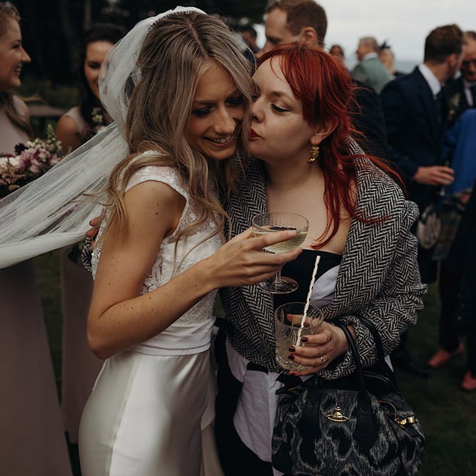 Outdoor Coastal Wedding at Ravensheugh Log Cabin in Scotland | Alpacas | MacGregor and MacDuff Kilts | Album Weddings Photography | Second Shooter Lovro Rozina