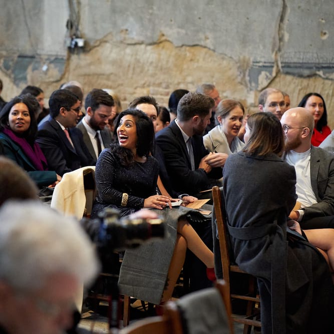 Wedding Ceremony At Asylum Chapel // Relaxed Foodie Wedding At Brixton East Dita Rosted Events Worm London Floral Design