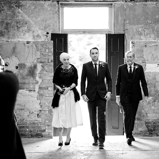 Wedding Ceremony At Asylum Chapel // Relaxed Foodie Wedding At Brixton East Dita Rosted Events Worm London Floral Design