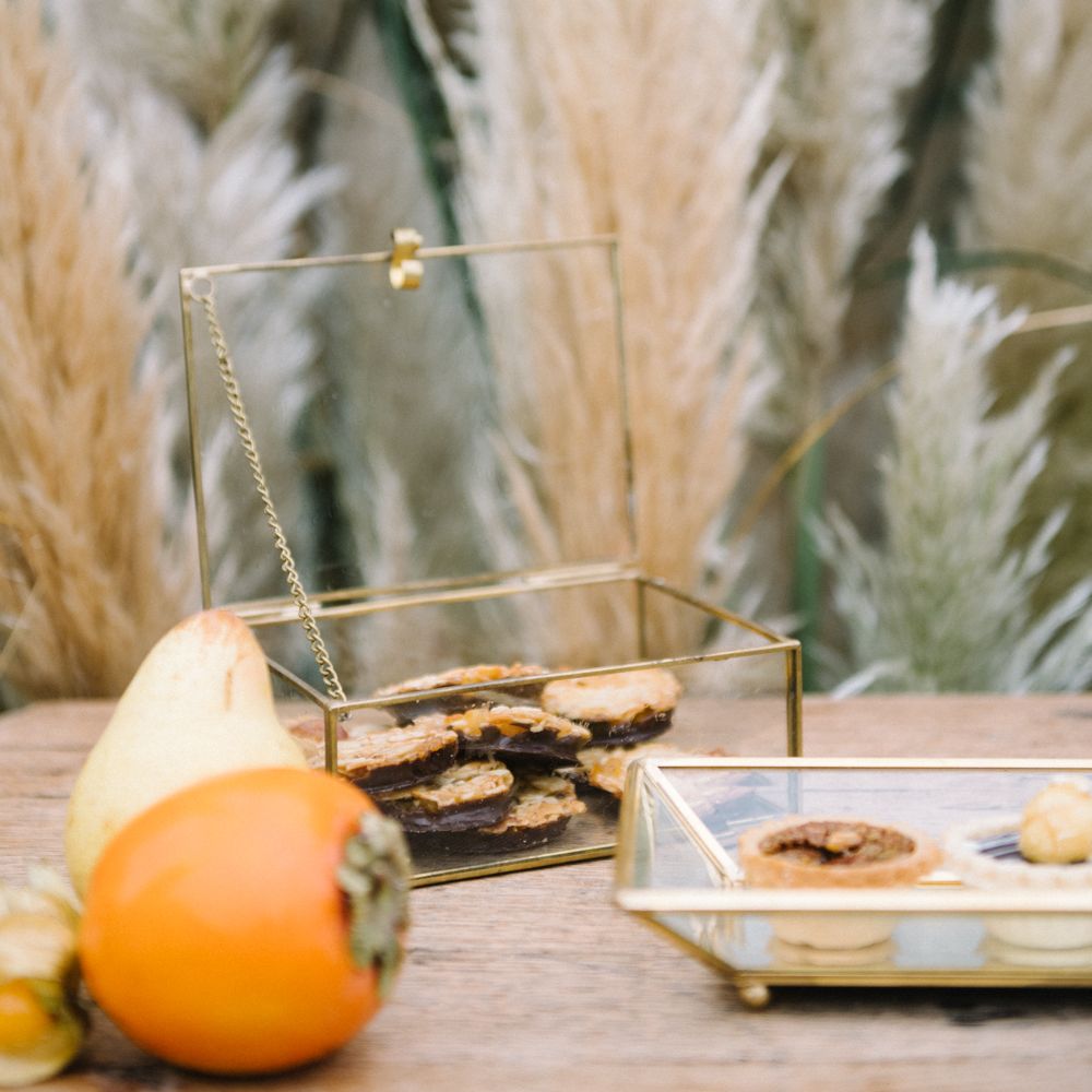 Autumnal Wedding Inspiration At The Coast With Pampas Grass Moon Gate & Drip Icing Cake With Images From Olivia Bossert Photography & Styling By The Artful Event Co