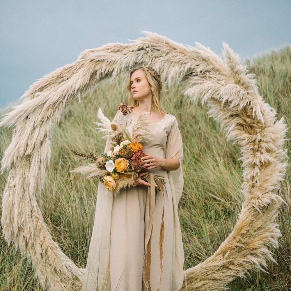 Pampas Grass Moon Gate