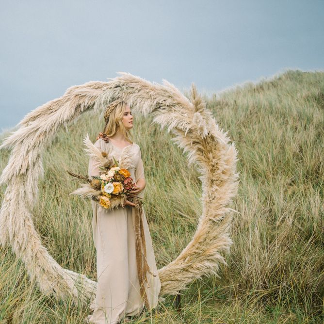 Pampas Grass Moon Gate