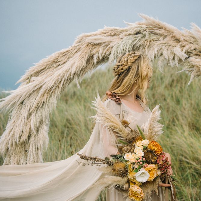 Pampas Grass Moon Gate