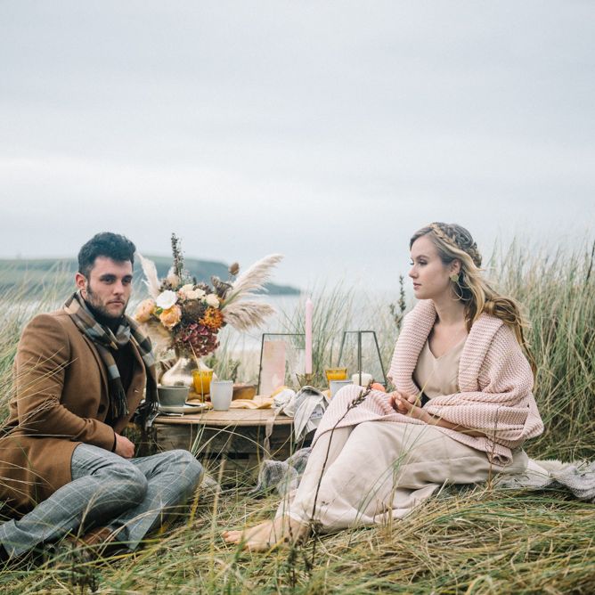 Outdoor Wedding Picnic At The Coast