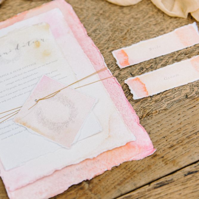 Sunset Coloured Stationery Suite By De Winton Paper Co