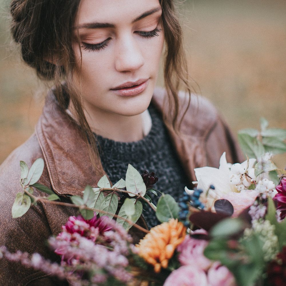 Bride in Leather Jacket