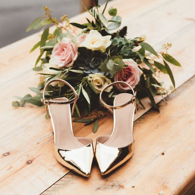 Metallic Wedding Shoes