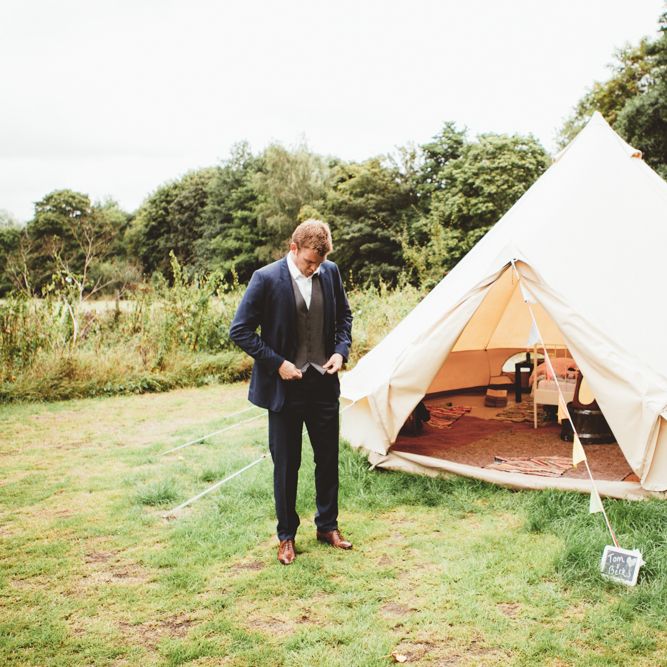 Glamping In Bell Tents At Wedding