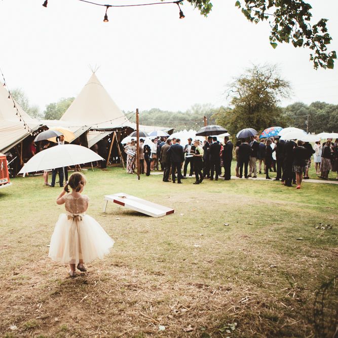 Wedding Reception In A Tipi