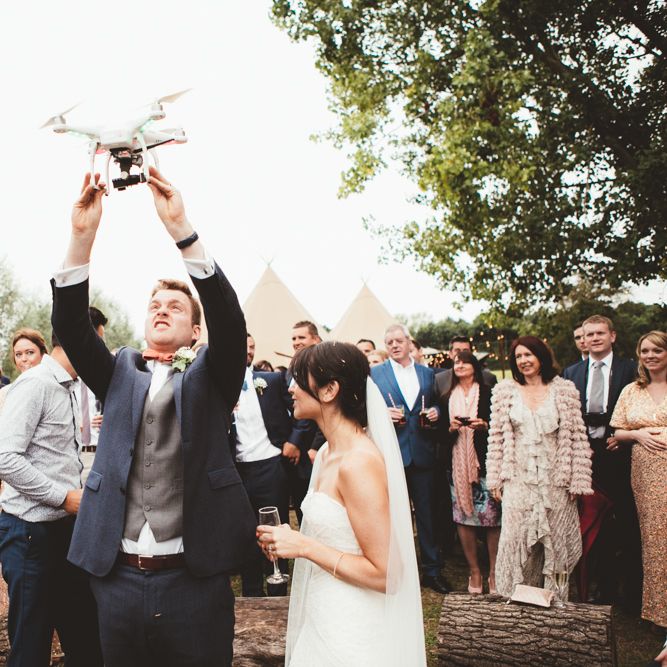 Wedding Reception In A Tipi