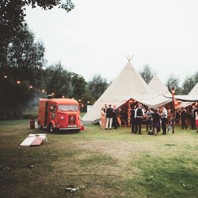 Tipi Wedding With Street Food