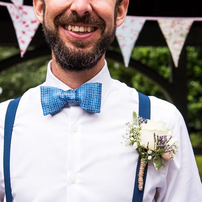 Grooms Accessory Bow Tie | Coastal Wedding at Driftwood Spas St Agnes, Cornwall | Jessica Grace Photography