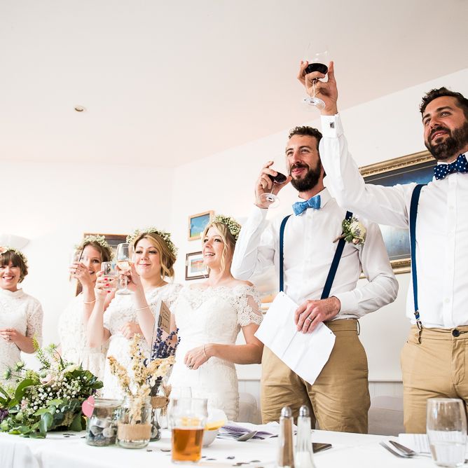 Speeches | Coastal Wedding at Driftwood Spas St Agnes, Cornwall | Jessica Grace Photography