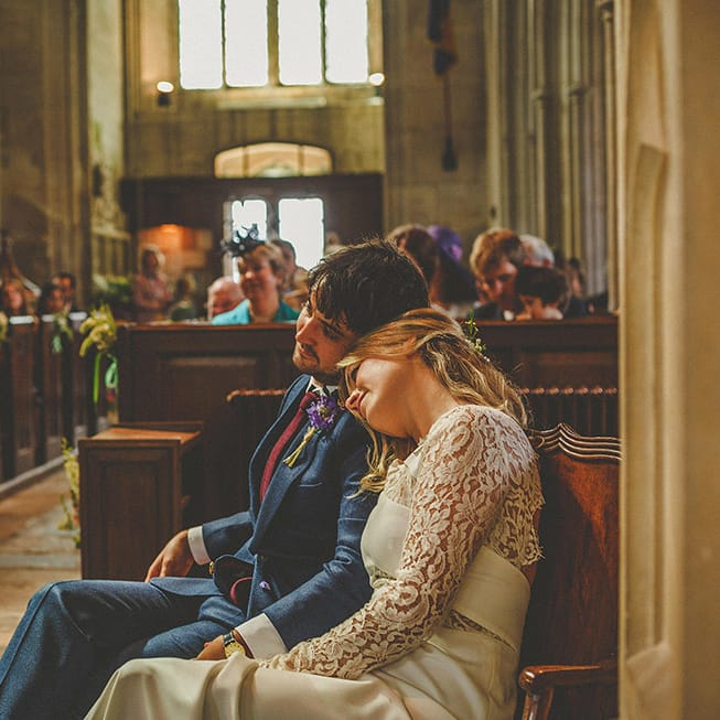 Bride & Groom Church Wedding Ceremony