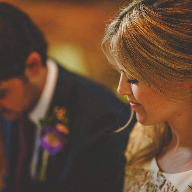 Bride & Groom Church Wedding Ceremony