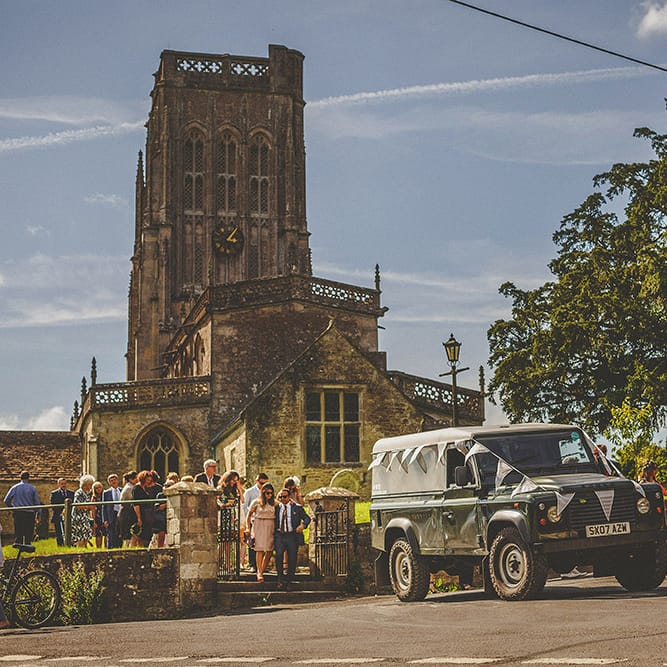 Landrover Wedding Transport
