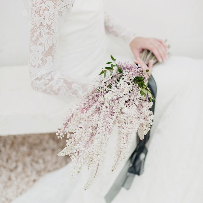 Pink Astilbe Wedding Bouquet