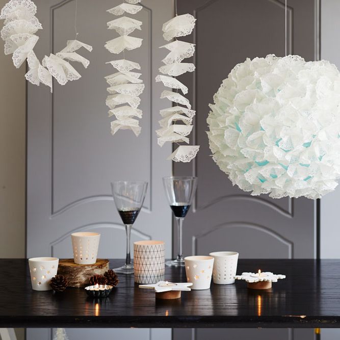 Doily Garlands Wedding DIY Idea by Berin Made