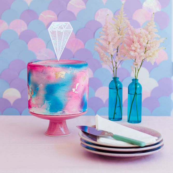 Mermaid Scale Wall Wedding DIY Idea by Berin Made