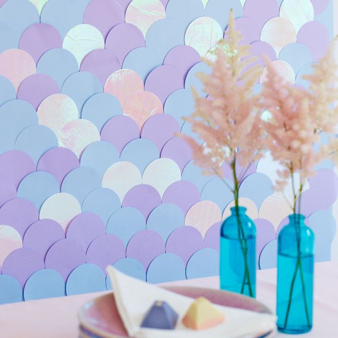 Mermaid Scale Wall Wedding DIY Idea by Berin Made