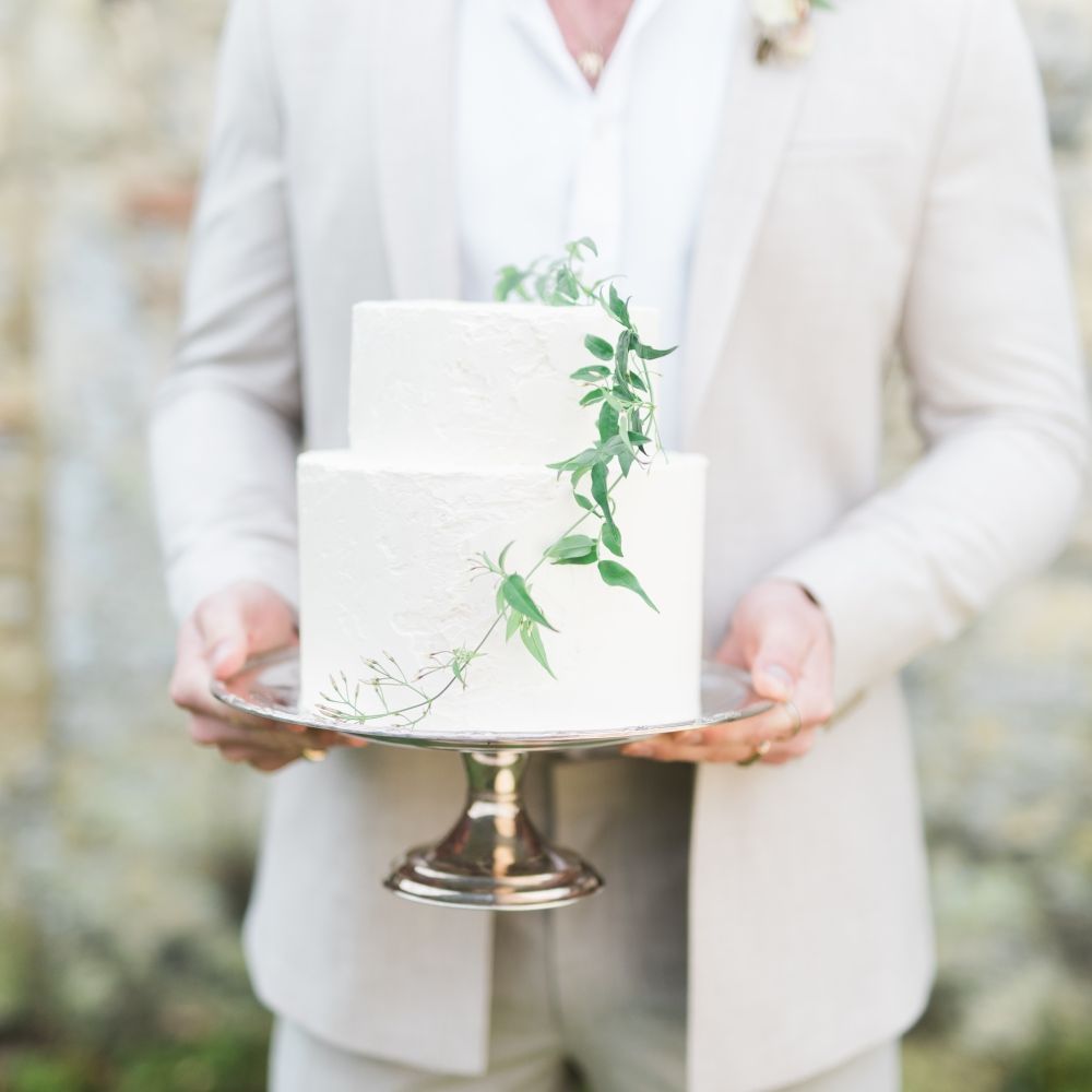 Butter Beautiful Wedding Cake | Romantic Blush Wedding Inspiration by The Wedding Stylist at Notley Abbey with Joanna Truby Flowers | Emma Pilkington Photography | Opaline Films
