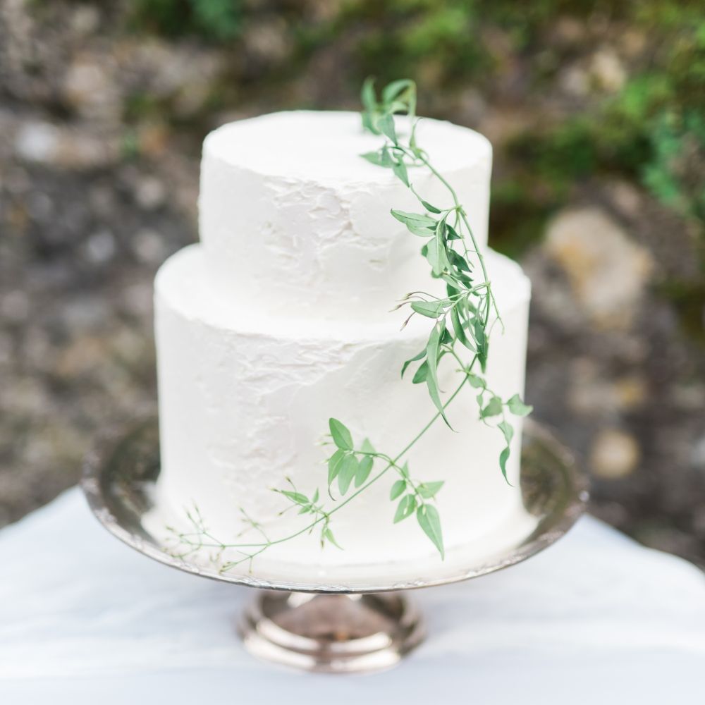 Butter Beautiful Wedding Cake | Romantic Blush Wedding Inspiration by The Wedding Stylist at Notley Abbey with Joanna Truby Flowers | Emma Pilkington Photography | Opaline Films