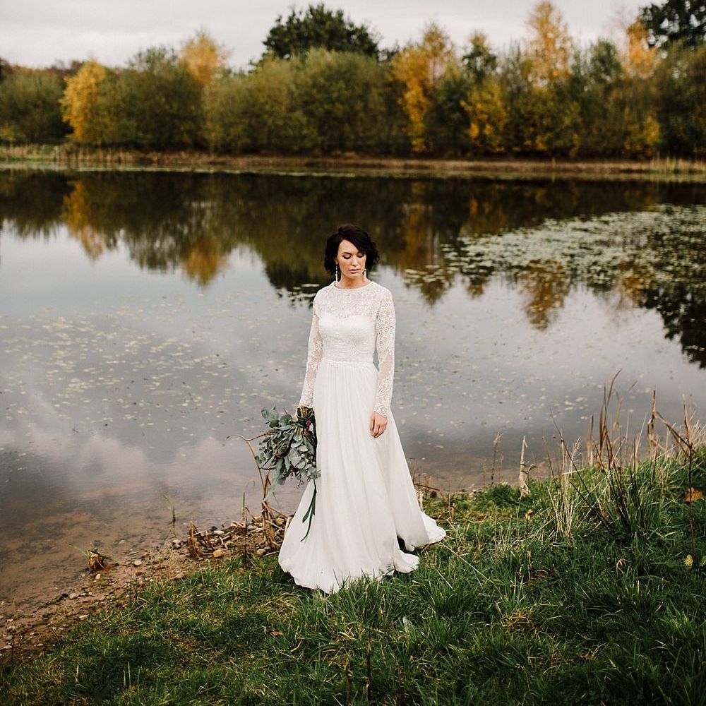 Boho Bride in Shikoba Bride Wedding Dress | Boho Winter Tipi Wedding Inspiration | Styling & Concept by Pretty Creative | Amy Faith Photography