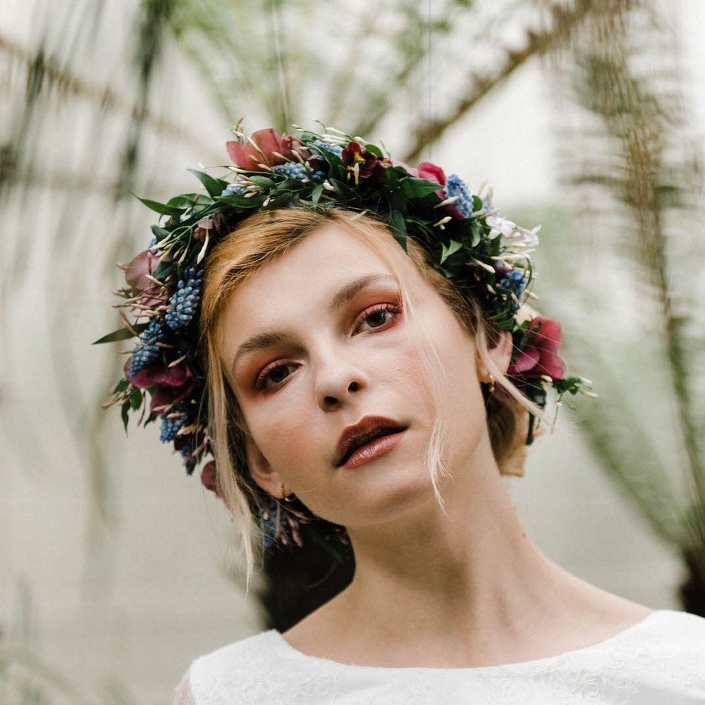 Bridal Separates By KMR Bespoke Bridal | Bright Wedding Bouquet | Sheffield Botanical Gardens | Sarah Folega Fine Art Photography